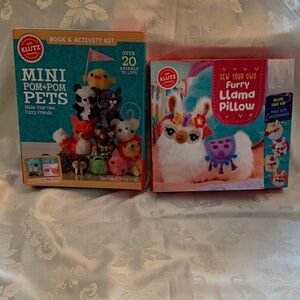 Mini Pom-Pom Pets and Furry Llama Pillow Activity Kits
